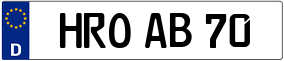 Trailer License Plate